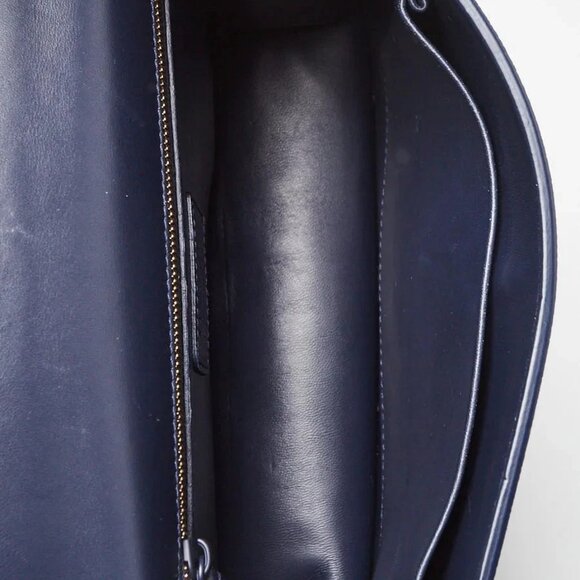 Christian Dior Blue Ultramatte Leather Montaigne 30 Flap Bag - Picture 10 of 10